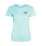 Trail Goddess Aqua Blue Cool T-shirt